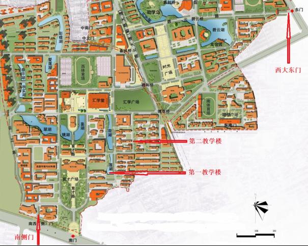 广西大学地图示意图(仅供参考)附件2需要提前离校的考生须在工作人员